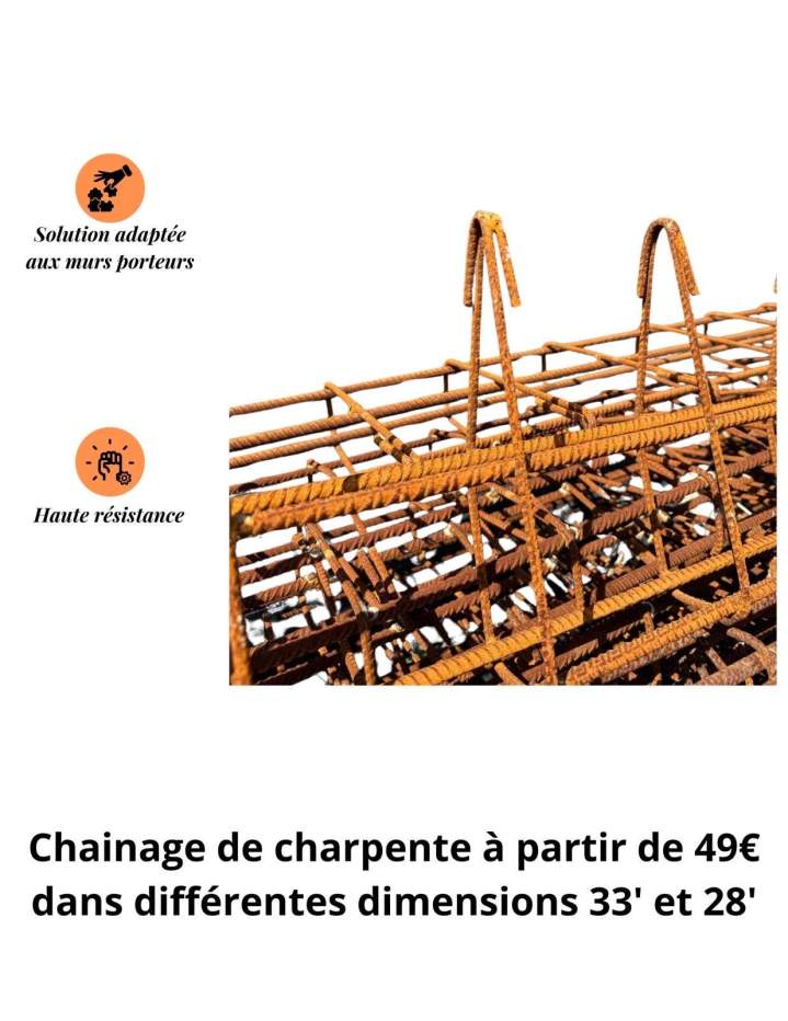 Chaînage de charpente Guadeloupe