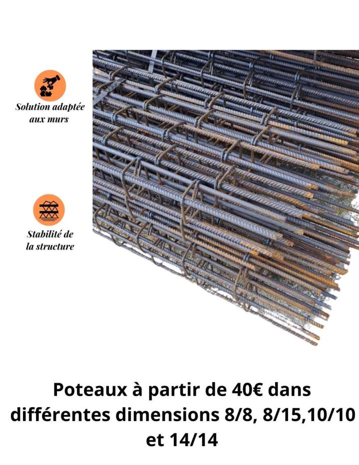 Poteau pour construction Guadeloupe